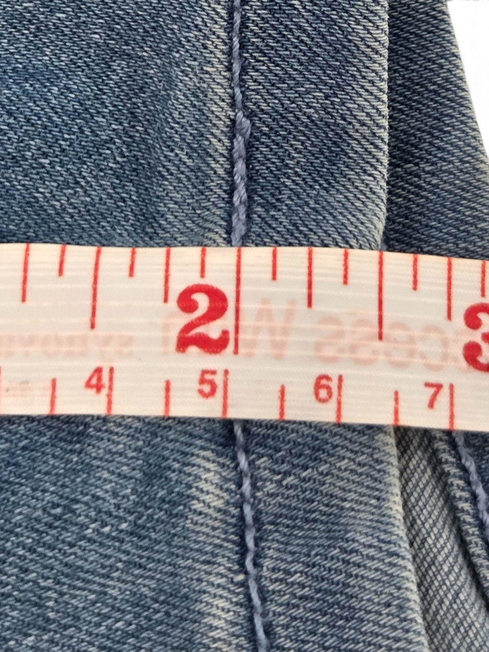 Hollister Ultra Low Rise Shortie Shorts Size 12 / 31 Y2K Double Button Denim EUC - Picture 11 of 11